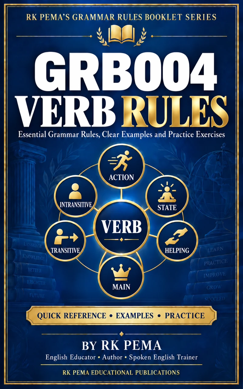 GRB004 Verb Rules by RK Pema — Grammar Rules Booklet Series