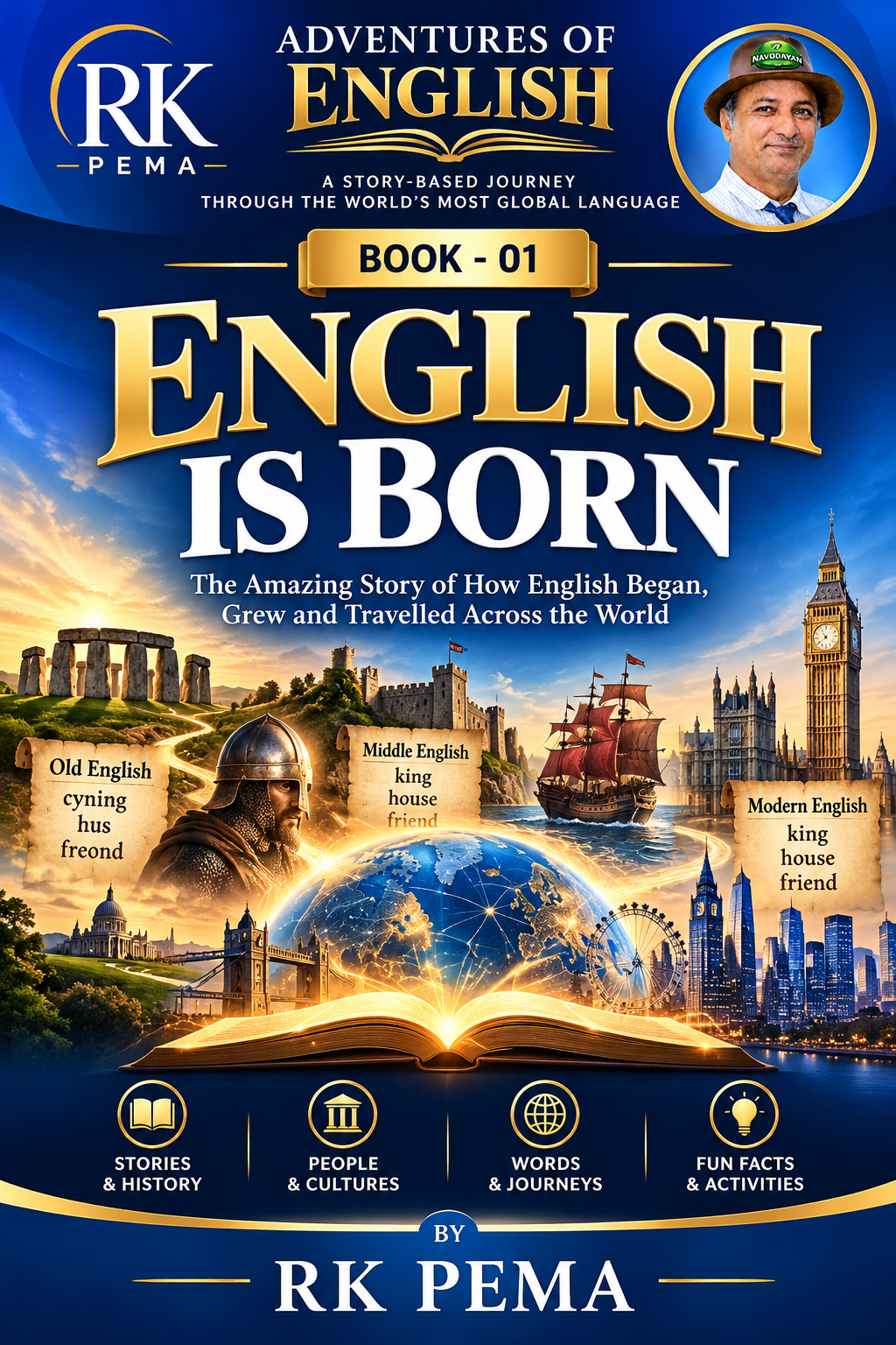 Book-01 English Is Born, The Adventures of English series by RK Pema