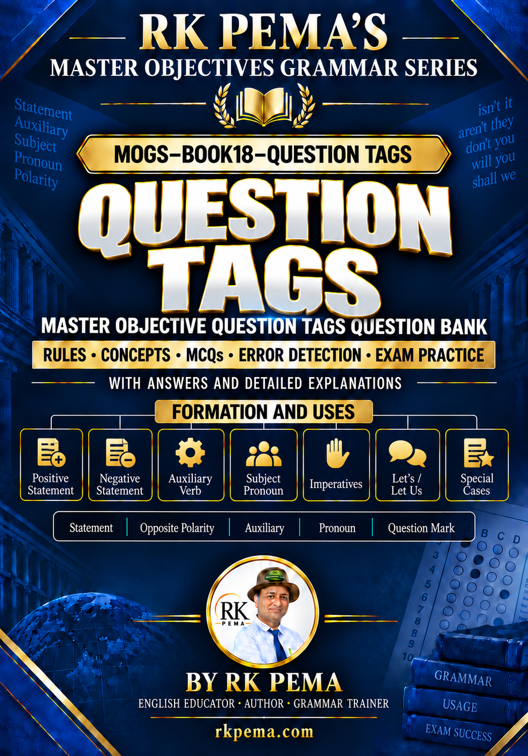 MOGS BOOK18 Question Tags, Master Objectives Grammar Series by RK Pema