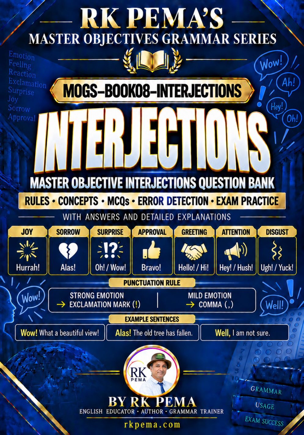 MOGS BOOK08 Interjections, Master Objectives Grammar Series by RK Pema