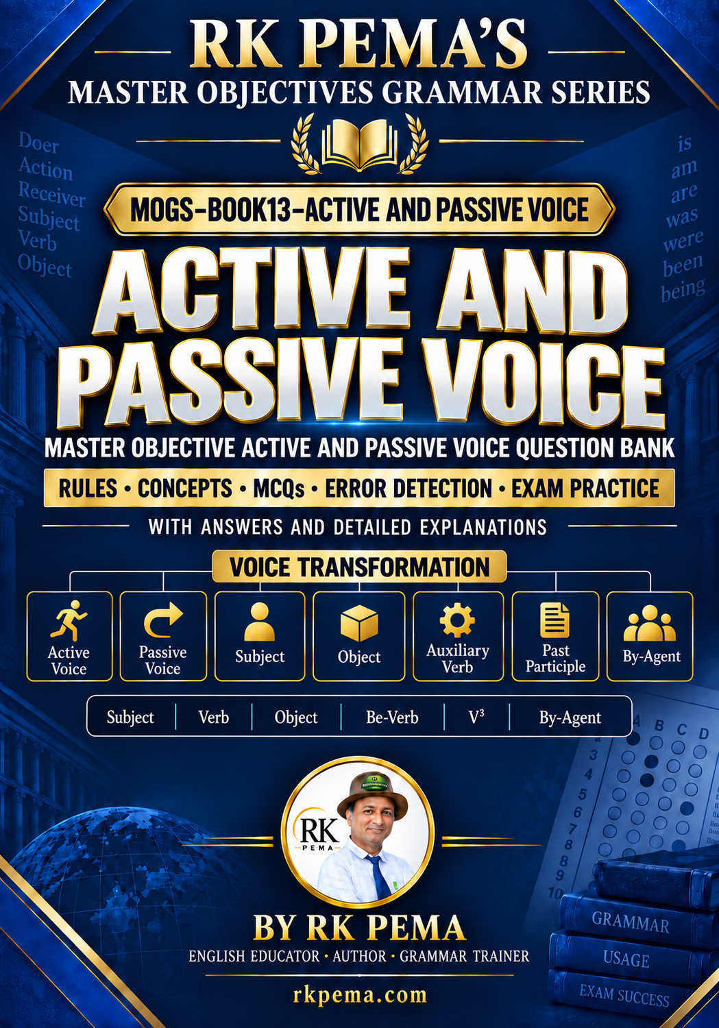 MOGS BOOK13 Active and Passive Voice, Master Objectives Grammar Series by RK Pema