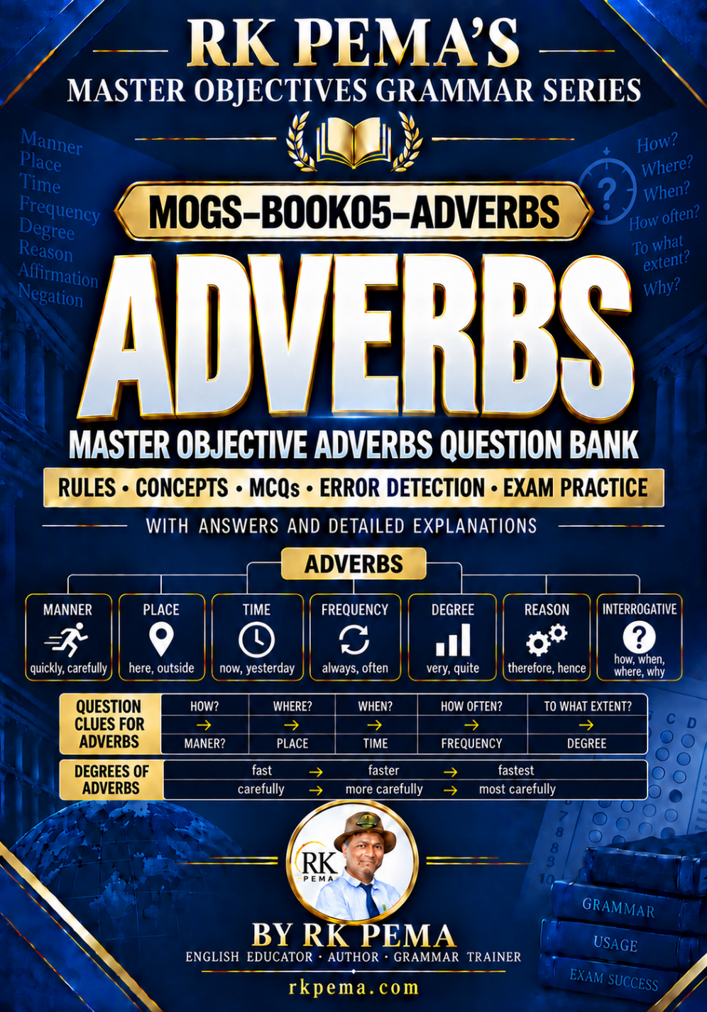 MOGS BOOK05 Adverbs, Master Objectives Grammar Series by RK Pema