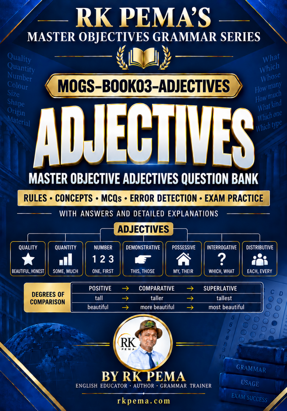 MOGS BOOK03 Adjectives, Master Objectives Grammar Series by RK Pema
