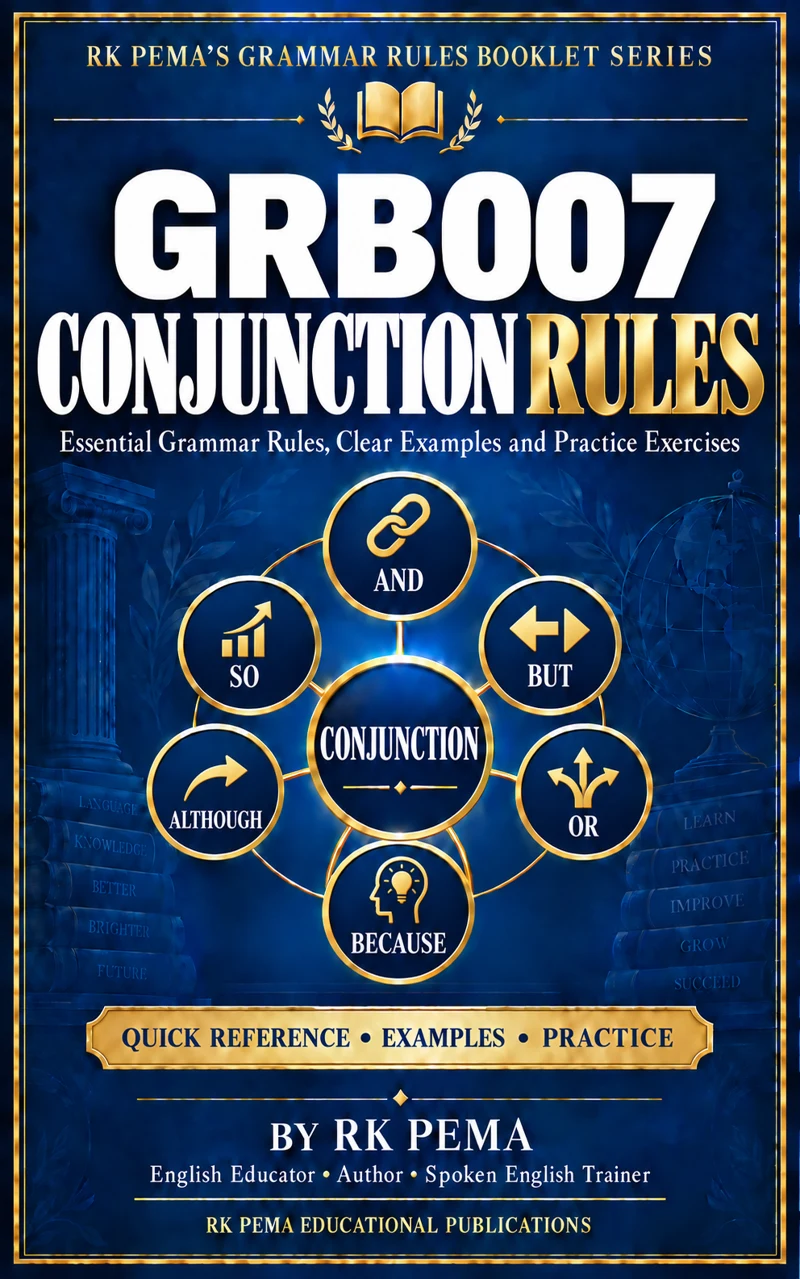 GRB007 Conjunction Rules by RK Pema — Grammar Rules Booklet Series