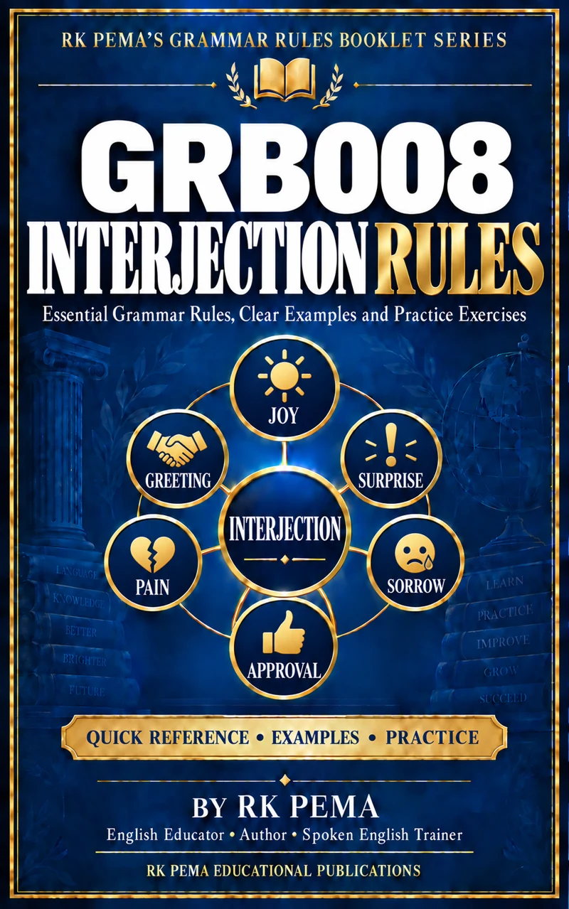 GRB008 Interjection Rules by RK Pema — Grammar Rules Booklet Series
