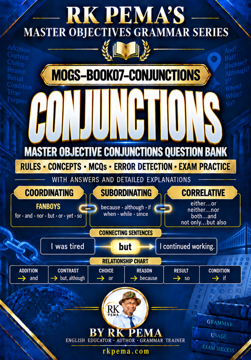 MOGS BOOK07 Conjunctions, Master Objectives Grammar Series by RK Pema