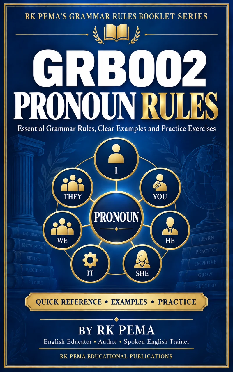 GRB002 Pronoun Rules by RK Pema — Grammar Rules Booklet Series